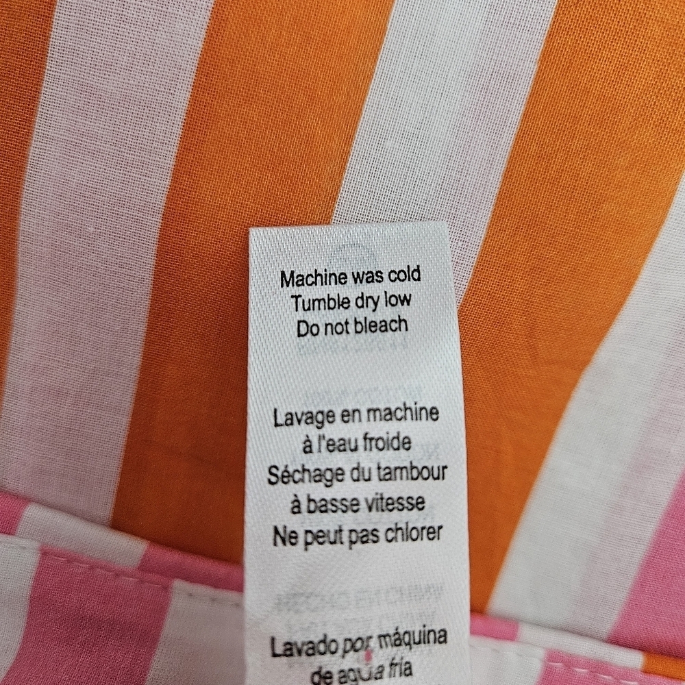 Beach Riot Alexa CoverUp Shirt Sunset Stripe Long Sleeve Button Top Small Medium - Picture 8 of 9